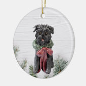 Affenpinscher-kerstversiering Keramisch Ornament (Links)