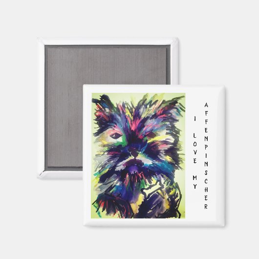 Affenpinscher Magnet (Voorkant / Achterkant)