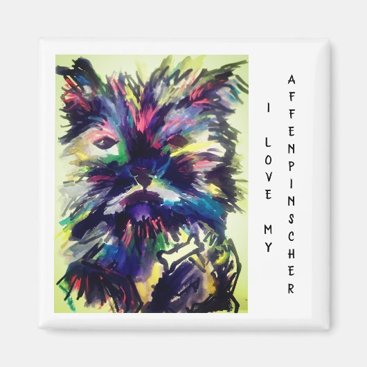 Affenpinscher Magnet (Voorkant)