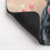 Affenpinscher met rozen - Valentijnsdag Muismat (Hoek)
