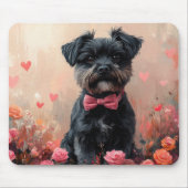 Affenpinscher met rozen - Valentijnsdag Muismat (Voorkant)
