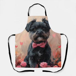 Affenpinscher met Rozen - Valentijnsdag Schort