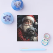 Affenpinscher met Sinterklaas Feestelijke Kerstmis Flyer (Enkel)