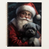 Affenpinscher met Sinterklaas Feestelijke Kerstmis Planner (Voorkant)