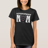 Affenpinscher Moeder Schattige Affen Moederdag Pup T-shirt (Voorkant)