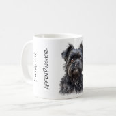 Affenpinscher-Mok Koffiemok (Voorkant links)