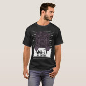 Affenpinscher Mugshot Schuldige Hond T-shirt (Voorkant volledig)