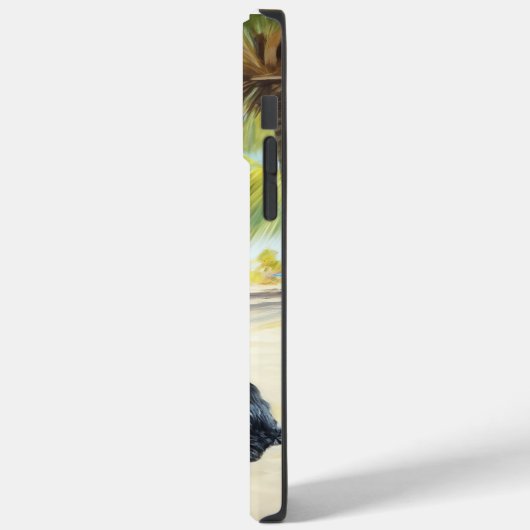 Affenpinscher op strand, zomercadeau voor hondenli Case-Mate iPhone case (Achterkant / Links)