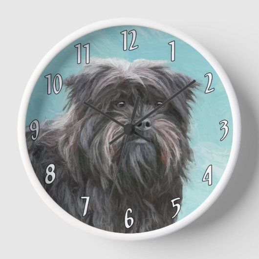Affenpinscher Painting - Cute Original Dog Art (Voorkant)