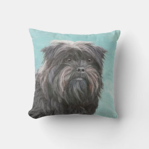 Affenpinscher Painting - Cute Original Dog Art Buitenkussen