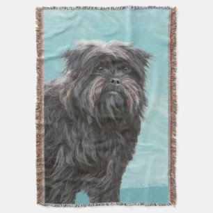 Affenpinscher Painting - Cute Original Dog Art Deken