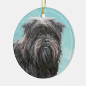 Affenpinscher Painting - Cute Original Dog Art Keramisch Ornament (Links)