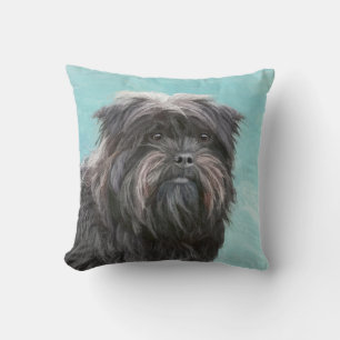 Affenpinscher Painting - Cute Original Dog Art Kussen