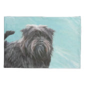 Affenpinscher Painting - Cute Original Dog Art Kussensloop (Achterkant)