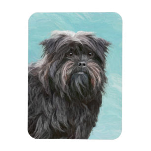 Affenpinscher Painting - Cute Original Dog Art Magneet