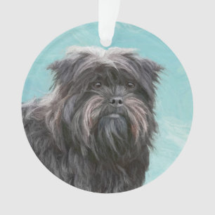 Affenpinscher Painting - Cute Original Dog Art Ornament
