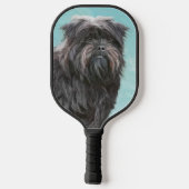 Affenpinscher Painting - Cute Original Dog Art Pickleball Paddle (Achterkant)