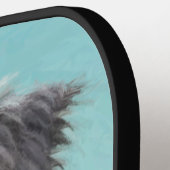 Affenpinscher Painting - Cute Original Dog Art Pickleball Paddle (Links Detail)