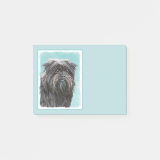 Affenpinscher Painting - Cute Original Dog Art Post-it® Notes (Voorkant)