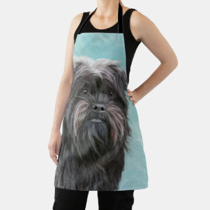 Affenpinscher Painting - Cute Original Dog Art Schort