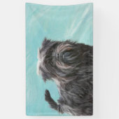 Affenpinscher Painting - Cute Original Dog Art Spandoek (Verticaal)
