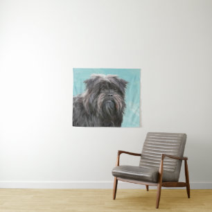 Affenpinscher Painting - Cute Original Dog Art Wandkleed