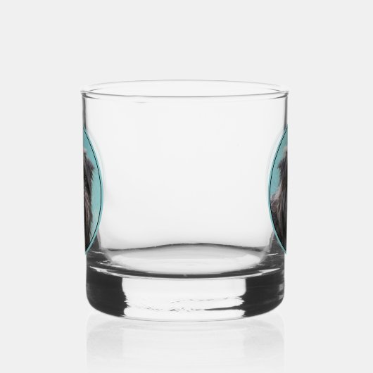 Affenpinscher Painting - Cute Original Dog Art Whisky Glas (Rechts)
