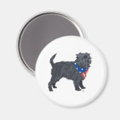 Affenpinscher Patriottisch Magneet (Voorkant / Achterkant)