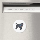 Affenpinscher Patriottisch Magneet (Insitu (Vaatwasser))
