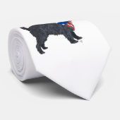 Affenpinscher Patriottisch Stropdas (Opgerold)