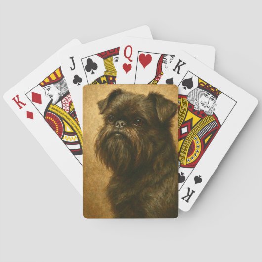 Affenpinscher Pokerkaarten (Achterkant)