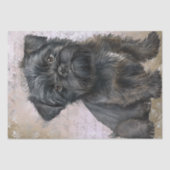 Affenpinscher Puppy Dog Tissuepapier (Voorkant)