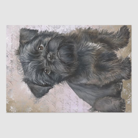 Affenpinscher Puppy Dog Tissuepapier (Voorkant)