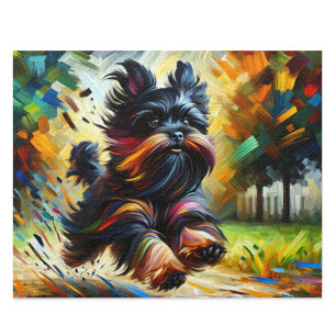 Affenpinscher Puzzel: Belgische Monkey Terrier Leg Legpuzzel