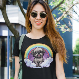Affenpinscher Rainbow Schattige Kawaii Puppy Dog A T-shirt