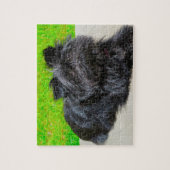 Affenpinscher rashond. legpuzzel (Verticaal)