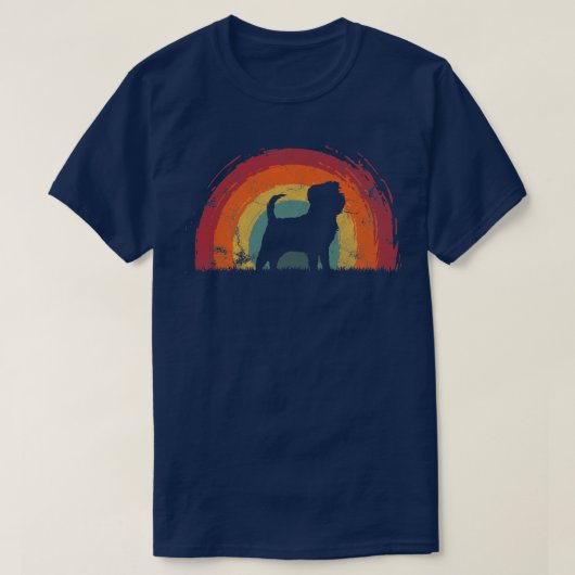 Affenpinscher  regenbooghond Mannen Vrouwen T-shirt (Design voorkant)
