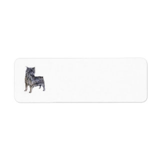 Affenpinscher Retouradreslabel Etiket
