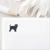 Affenpinscher retouradreslabels etiket (Insitu)