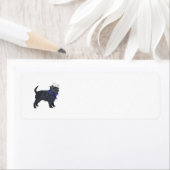Affenpinscher retouradreslabels etiket (Insitu)