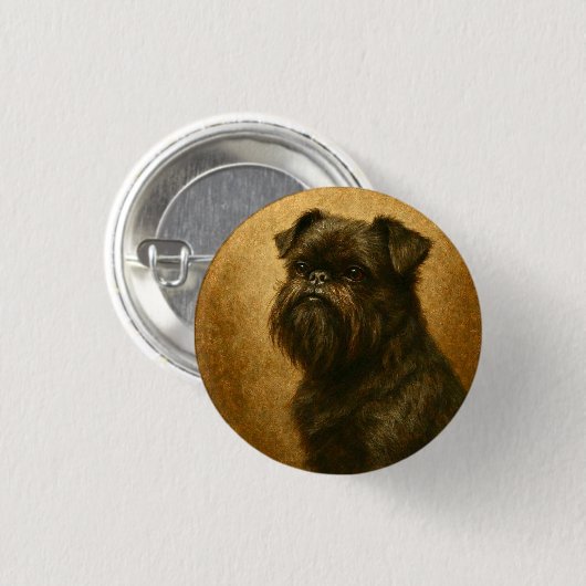 Affenpinscher Ronde Button 3,2 Cm (Voorkant /achterkant)
