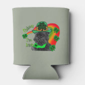 Affenpinscher Saint Patricks Day Blikjeskoeler (Achterkant)
