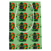 Affenpinscher Saint Patricks Day Medium Cadeauzakje (Voorkant)
