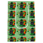 Affenpinscher Saint Patricks Day Medium Cadeauzakje (Achterkant)