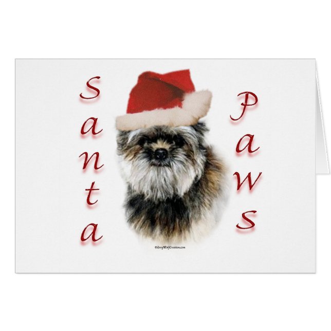 Affenpinscher Santa Paws (Voorkant Horizontaal)