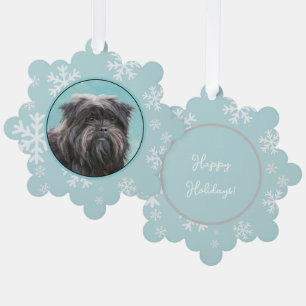 Affenpinscher Schilderij - Mooie Originele Honden  Ornament Kaart