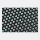 Affenpinscher Schilderij Zwart en Zilver Dog Art Inpakpapier Vel (Voorkant 3)