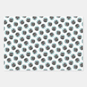 Affenpinscher Schilderij Zwart en Zilver Dog Art Inpakpapier Vel (Voorkant 2)