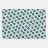 Affenpinscher Schilderij Zwart en Zilver Dog Art Inpakpapier Vel (Voorkant)