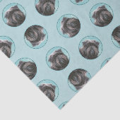 Affenpinscher Schilderij Zwart en Zilver Dog Art Tissuepapier (Detail)